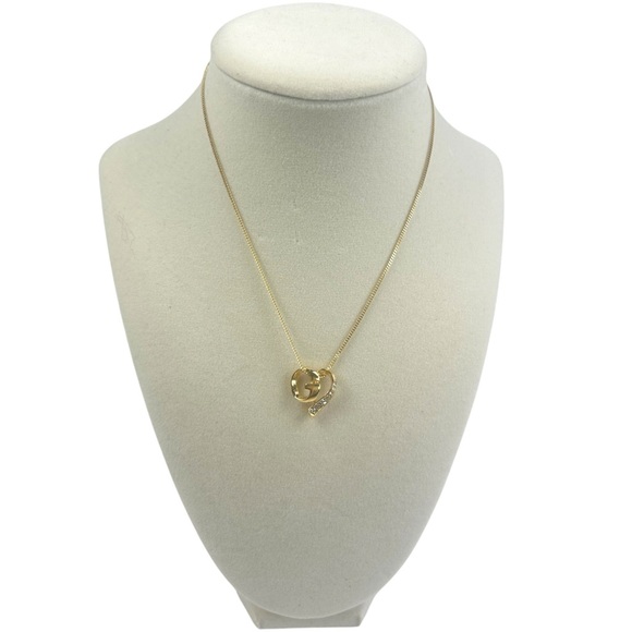 Givenchy Vintage Elegant Gold Necklace with Crystal Stones Rare - Picture 1 of 6